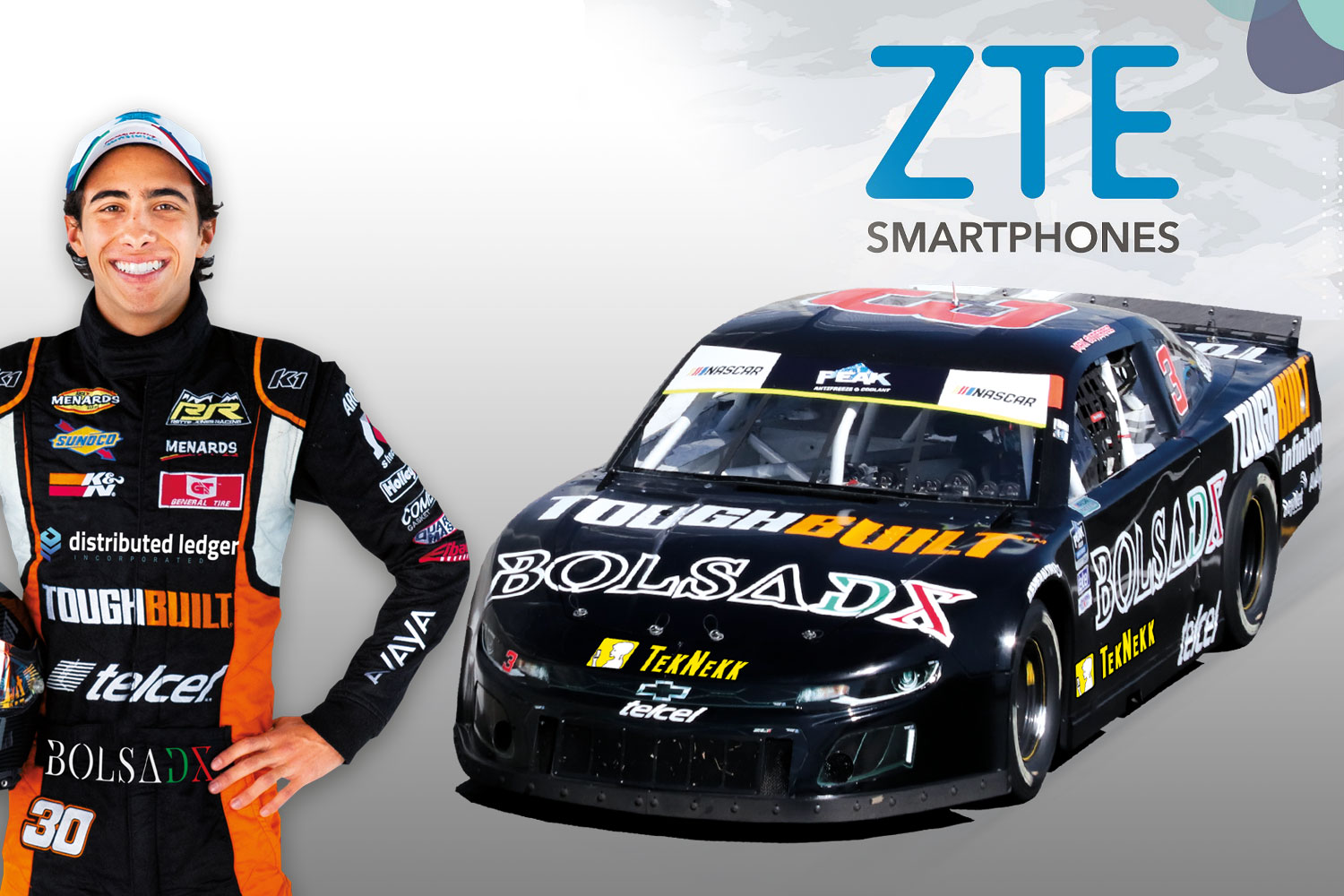 MAX GUTIÉRREZ DEFENDERÁ LOS COLORES DE ZTE EN NASCAR MÉXICO