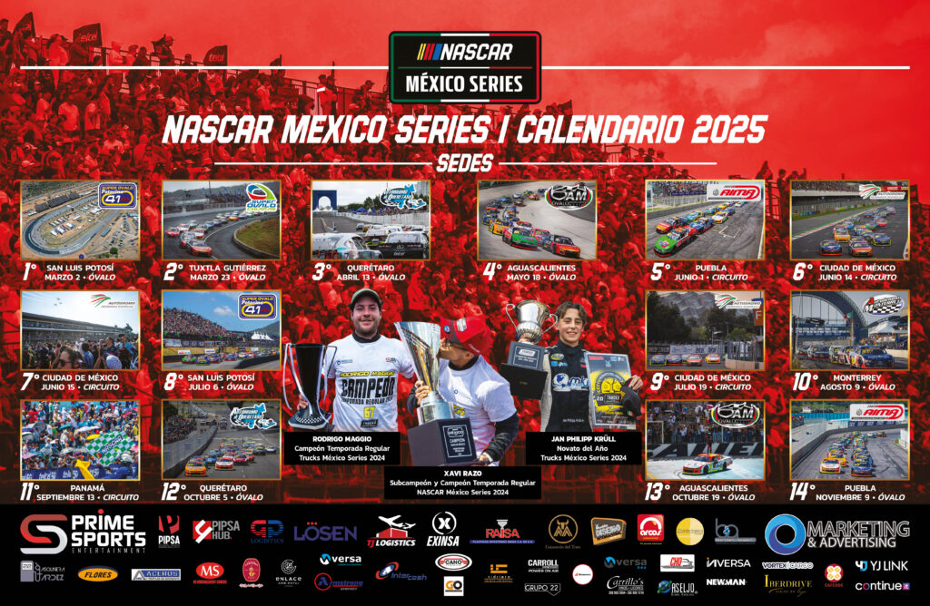 Calendario Oficial NASCAR México Series 2025